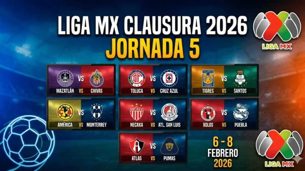 Emocionante Inicio de la Jornada 5 del Clausura 2026 en la Liga MX
