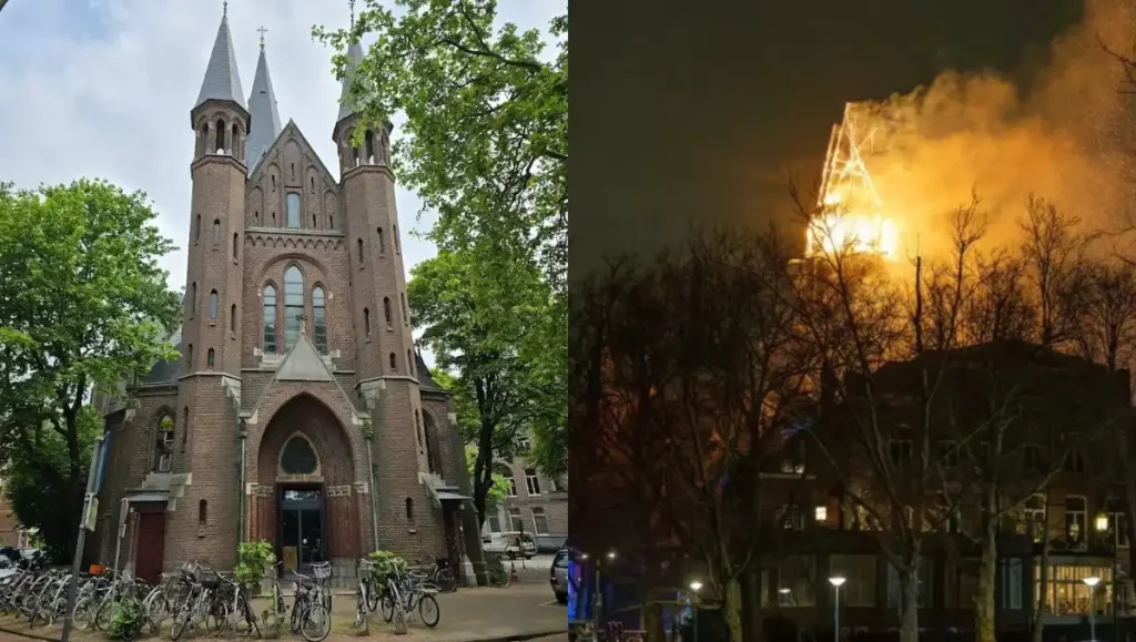 Incendio Devastador Destruye la Histórica Iglesia Vondelkerk en Ámsterdam