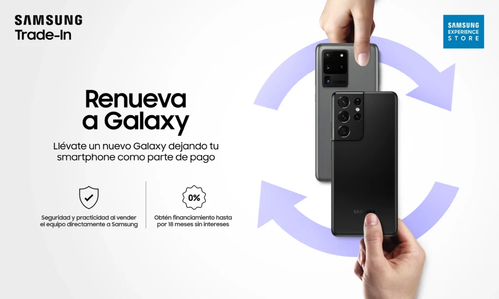 Transforma tu viejo celular en un nuevo dispositivo con el programa de canje de Samsung